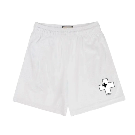 VICTORY+ WHITE MESH SHORTS