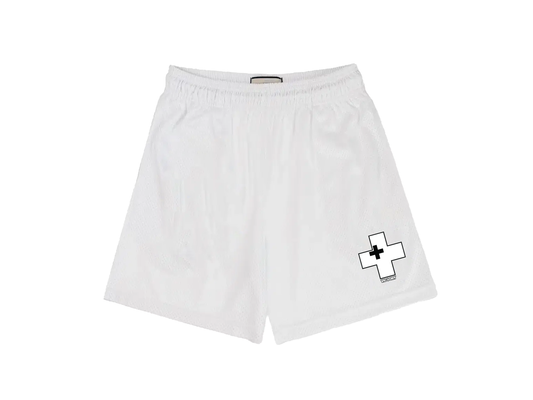VICTORY+ WHITE MESH SHORTS