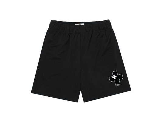 VICTORY+ BLACK MESH SHORTS